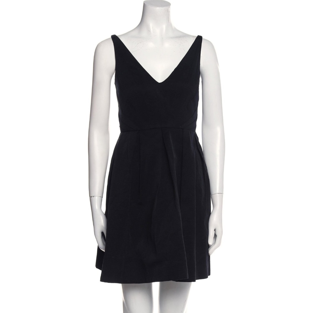 $400 Z Spoke by Zac Posen Black Skater Sunburst Seam Cocktail Dress